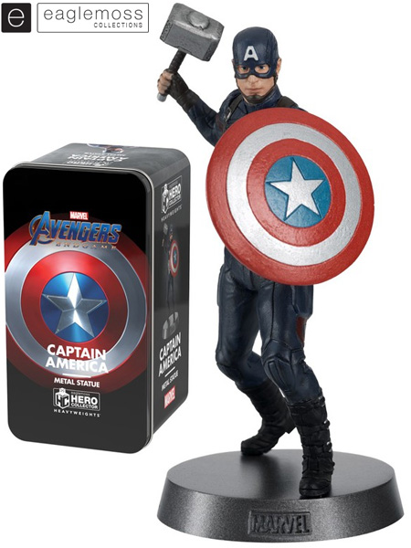 Eaglemoss Marvel Heavyweights Avengers Endgame Captain America Metal Statue